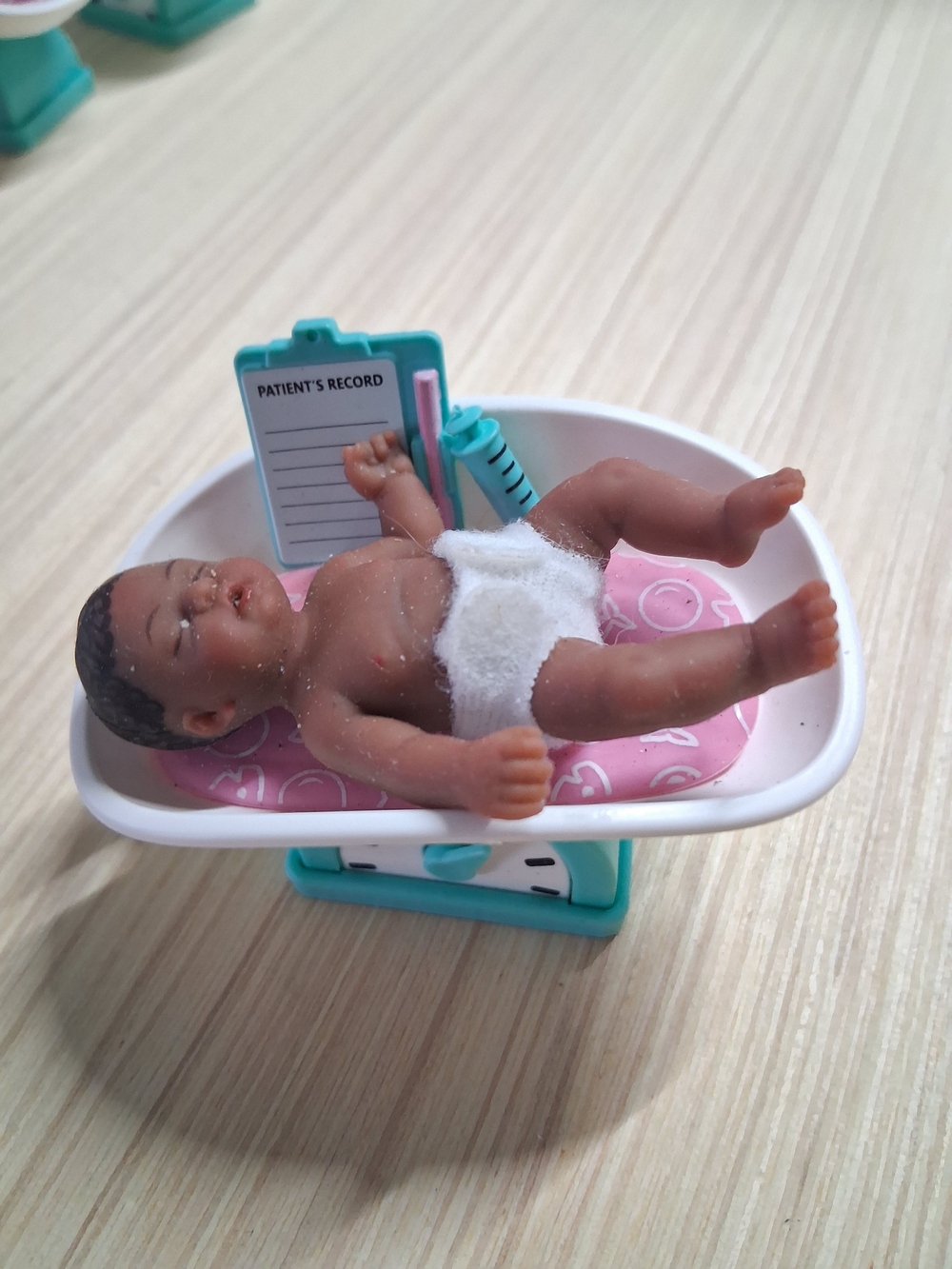 Baby Doll Bath Scale Playset - Pink & Teal
